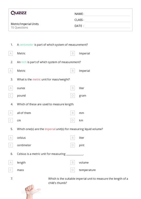 50 Measuring Weight Worksheets For 7th Grade On Quizizz Free Printable