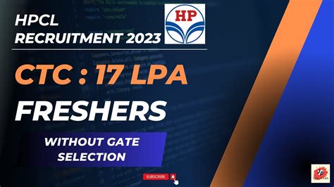 Hpcl Recruitment Without Gate Freshers Permanent Job