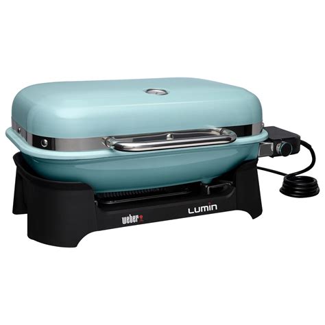 Weber Lumin Electric Grill Ice Blue Propane Bbqs