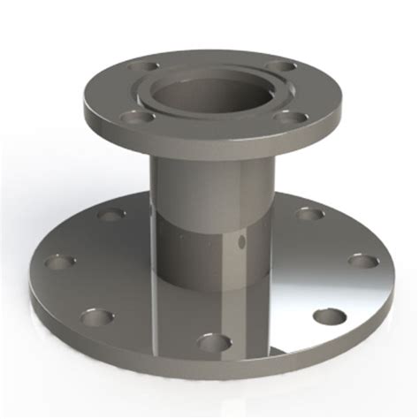 Ideal Vacuum ASA Straight Tube Flange Reducer ASA 4 In To ASA 2 In