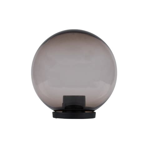 Polysphere 200mm Sphere 240v Polycarbonate Garden Light Black Base