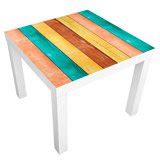 Vinilo Para Mueble Mesa Ikea Lack Maderas Colores Pastel TeleAdhesivo