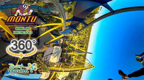 Vr K Montu Roller Coaster Front Row On Ride Pov Busch Gardens