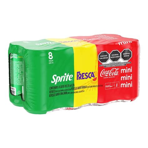 Refresco Coca Cola Varios Sabores 8 Latas 235 Ml C U Bodega Aurrera