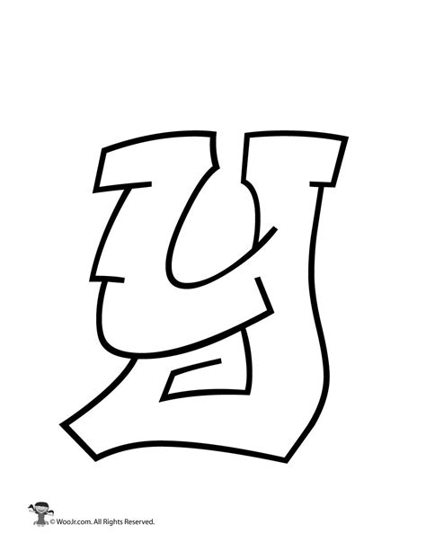 Graffiti Capital Letter Y | Woo! Jr. Kids Activities : Children's ...