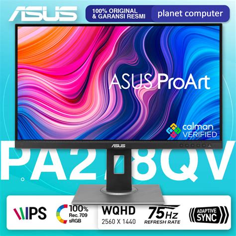 Promo Monitor Led Asus Pro Art Pa278qv 27 Ips 2560x1440 Hdmi Minidp Dp Dvi Cicil 0 3x