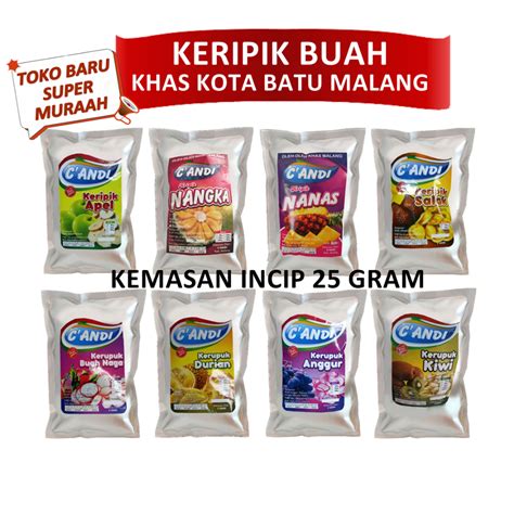 Jual Keripik Buah Nanas Apel Salak Nangka Oleh Oleh Khas Batu Malang