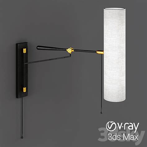 Frankfort Articulating Wall Light Lamp Wall Light D Model