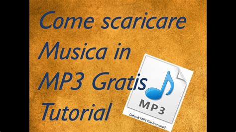 COME SCARICARE MUSICA GRATIS DA YOUTUBE YouTube