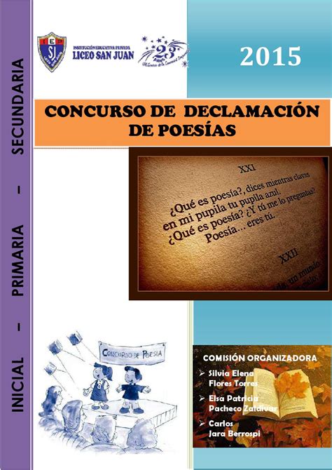 Bases para el concurso de declamación 2015 1 2 by 215879 Issuu