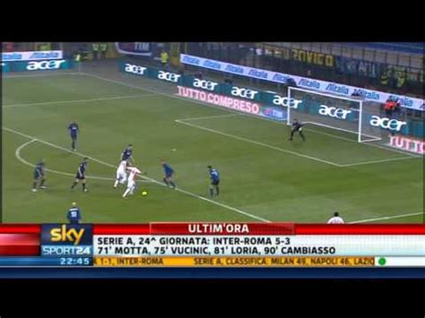 Sky Sport Sintesi highlights Inter Roma 5 3 24à Giornata Serie A YouTube