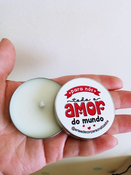 Mini Velas Aromaticas Dia Dos Namorados Produtos Elo7