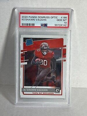 2020 Donruss Optic Rated Rookies Ke Shawn Vaughn PSA 10 MINT Rookie RC