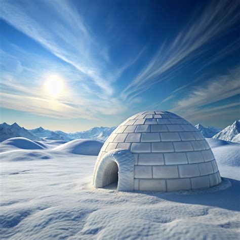 igloo snowy landscape pictures