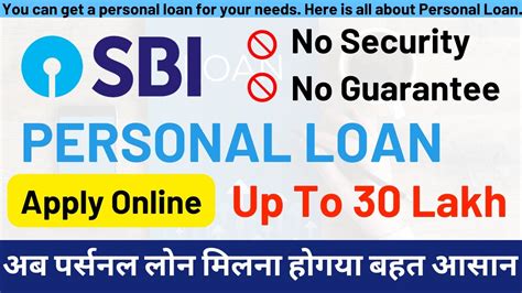 SBI Personal Loan For Salaried Get Personal Loan Up To 30 Lakh For