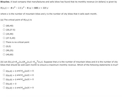 Solved R X Y −8x2−2 5y2−8xy 600x 320y Where X Is The Number