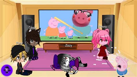 Gacha Club New Piggy Skins React Roblox Piggy Animation YouTube