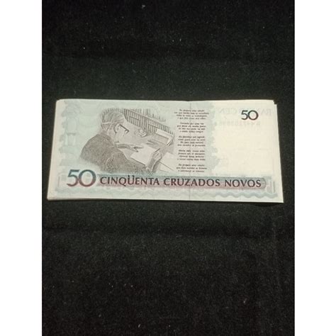 50 CRUZADOS NOVOS CARIMBO DE 50 CRUZEIROS 1990 FE Shopee Brasil