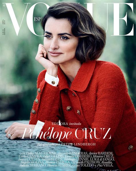 Pen Lope Cruz Editora Invitada Del N Mero De Abril De Vogue Espa A