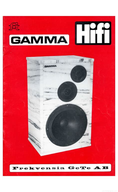 Gamma HiFi Product Catalogue HiFi Engine