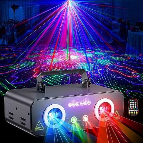 Ehaho Lumières Laser Dj Pour Fête Professionnel 5 En 1 Rgbuv