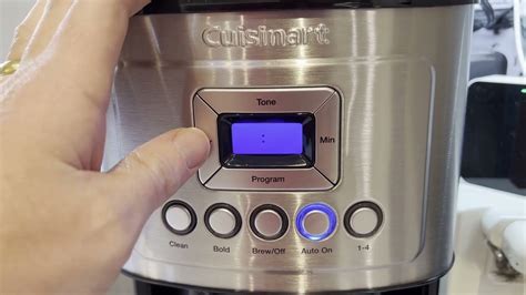 How To Set The Clock On Cuisinart Coffee Maker Youtube