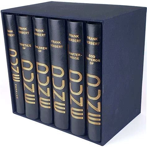 Frank Herbert Dune Saga 6 Book Boxed Complete Set Leather Rebound Etsy