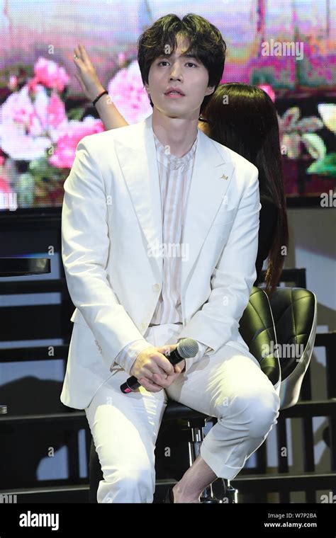 Taiwan Outsouth Korean Actor Lee Dong Wook Attends A Fan Meeting