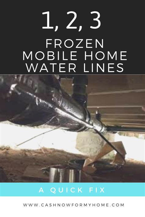 1 2 3 Steps To Fixing Frozen Water Lines In Your Mobile Manufactured