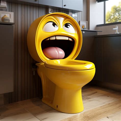 Expressive Elegance: A Visual Feast of Emoji-Themed Toilets to Brighten ...