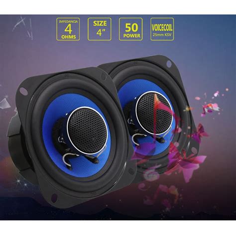 Altavoz Coaxial Para Coche De 4 Pulgadas Con Domo De Seda Altavoz Hifi