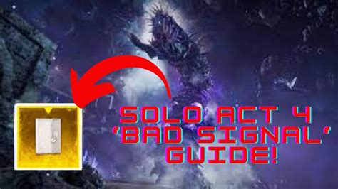 HOW TO COMPLETE ACT 4 BAD SIGNAL GORM GANT WORM BOSS SOLO GUIDE MW3