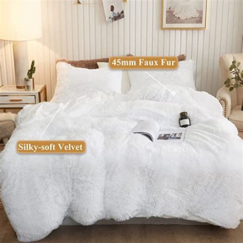 Xege Plush Shaggy Duvet Cover Luxury Ultra Soft Crystal Velvet Fuzzy