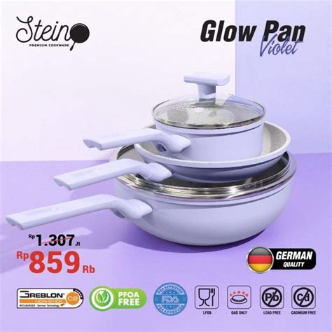 Original Stein Cookware Glow Pan Paket Glowpan Stein Cookware