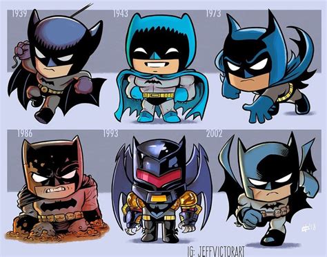 the evolution of batman characters from earliest to present in cartoon ...