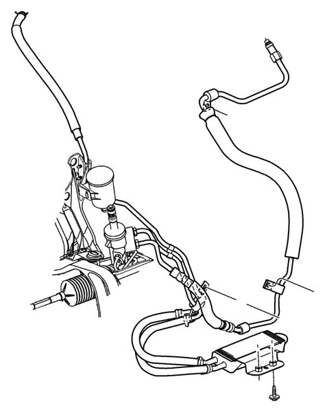 Chrysler Town Country Line Power Steering Pressure Engine Ohv