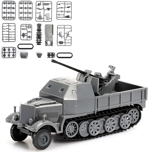 Amazon ViiKONDO Military Vehicle Army Men Toy Easy Model Kit 1 72