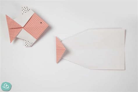 Fisch Rosa Falten Origami Anleitung Mit Pdf Vorlage Wunderbuntde