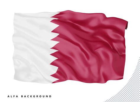 3d Qatar Flag Graphic by crop3dbusiness · Creative Fabrica