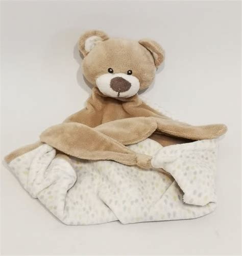 Doudou plat Ours beige Carré blanc Doudou d occasion Revaltoys