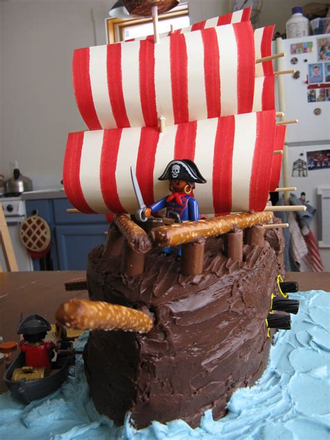 Pirate Ship Birthday Cake Archives Heather Shumaker