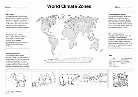 50 World Biome Map Coloring Worksheet