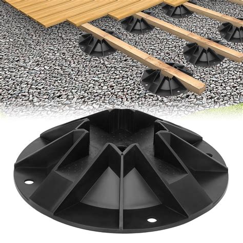 4 Pack Foundation Deck Blocks, Deck Post Foundation Can Accommodate 4x4