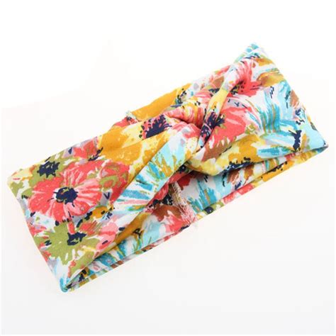 Pin By Maria On Fashion Hair Band Floral Print Headband Twisted