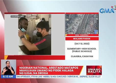 Nigerian Arestado Matapos Mahulihan Ng Iligal Na Droga Baril