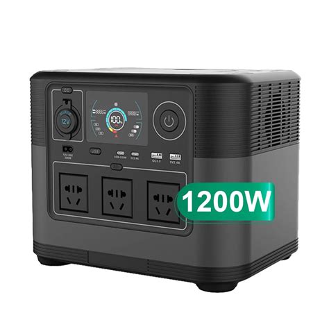 1200 Watt Home Camping Solar Storage Pure Sine Wave Solar Generator Lifepo4 Lithium Battery