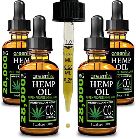 Greenive Hemp Drops 28 000mg Organically Grown Pure Hemp Oil Drops Vegan Omegas