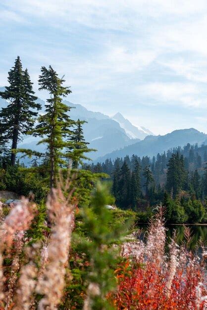 Premium Photo | Picture lake mount baker hiking trail in autumn