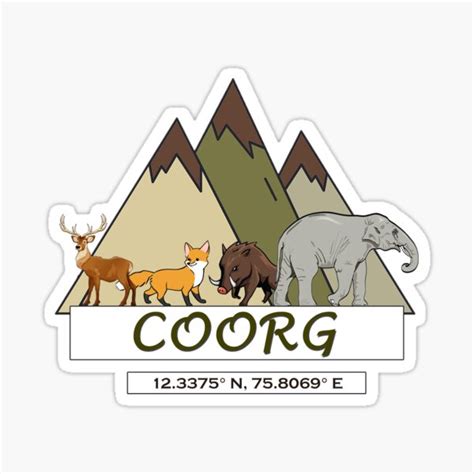 Coorg Wild Life Stickers Sticker For Sale By Scott Deere Redbubble