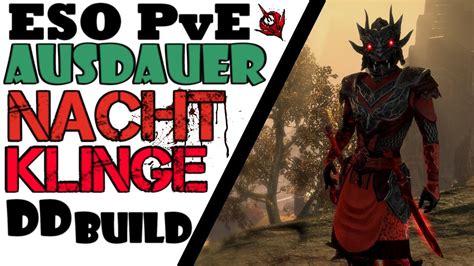 ESO PvE Ausdauer Nachtklinge DD Build Deutsch YouTube